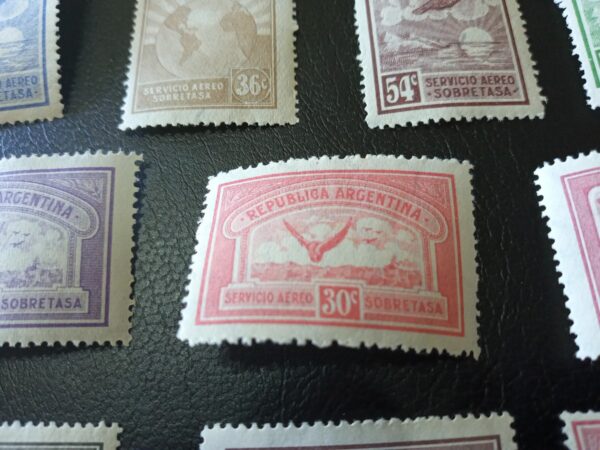 filatelia argentina correo aereo estampillas sellos antiguos coleccion lote stamps