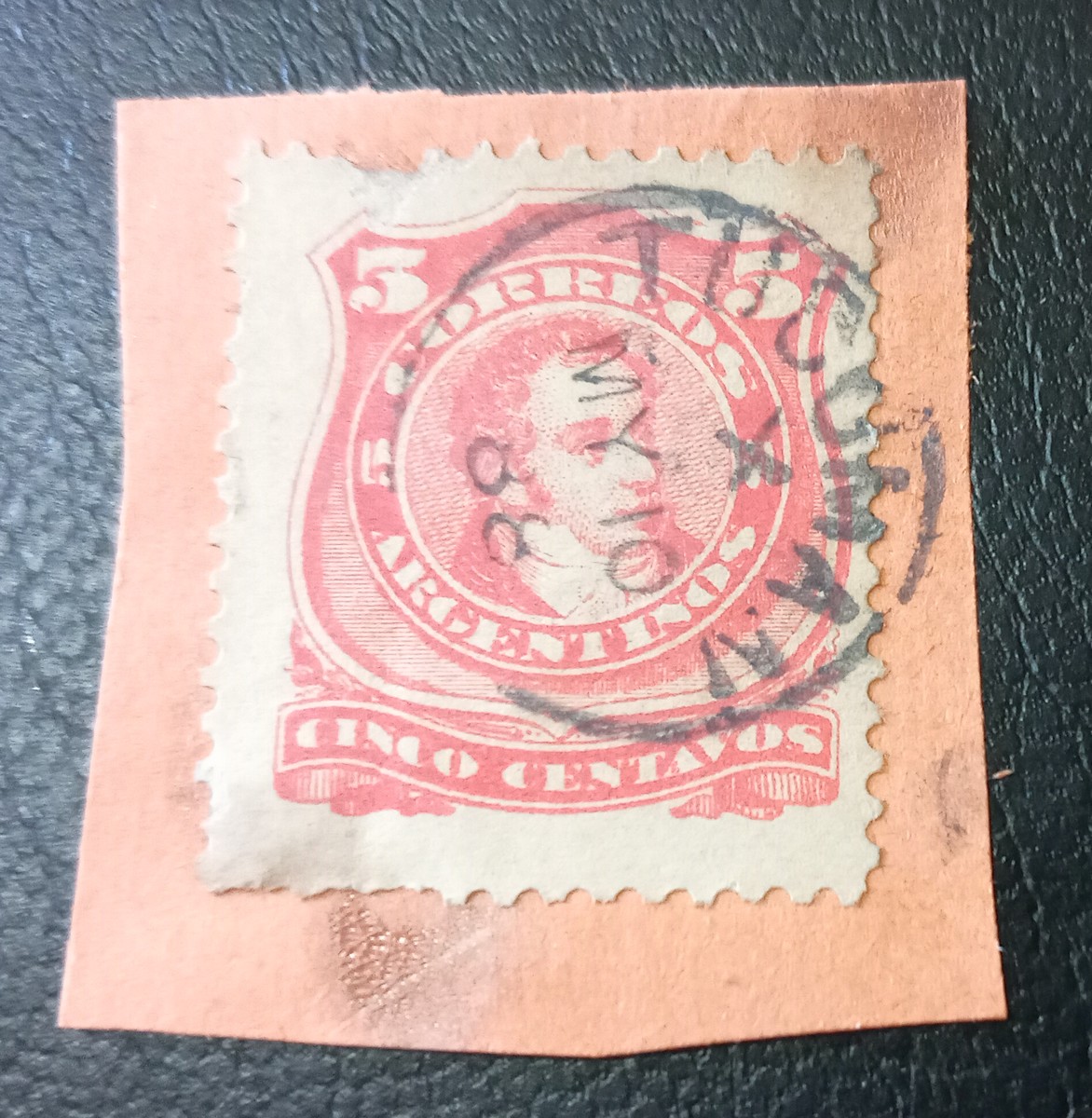 filatelia argentina bernardino rivadavia fragmento matasello tucuman stamps sellos philatelist philatelic