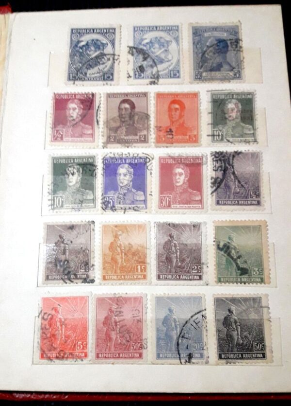 clasificador argentina estampillas antiguas antiguo coleccion sellos filatelia filatelico stamps philatelist mercado