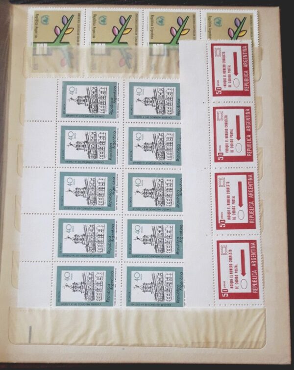 clasificador argentina estampillas oferta filatelia cuadros bloques planchas acumulacion coleccion libro lotes stamps philately