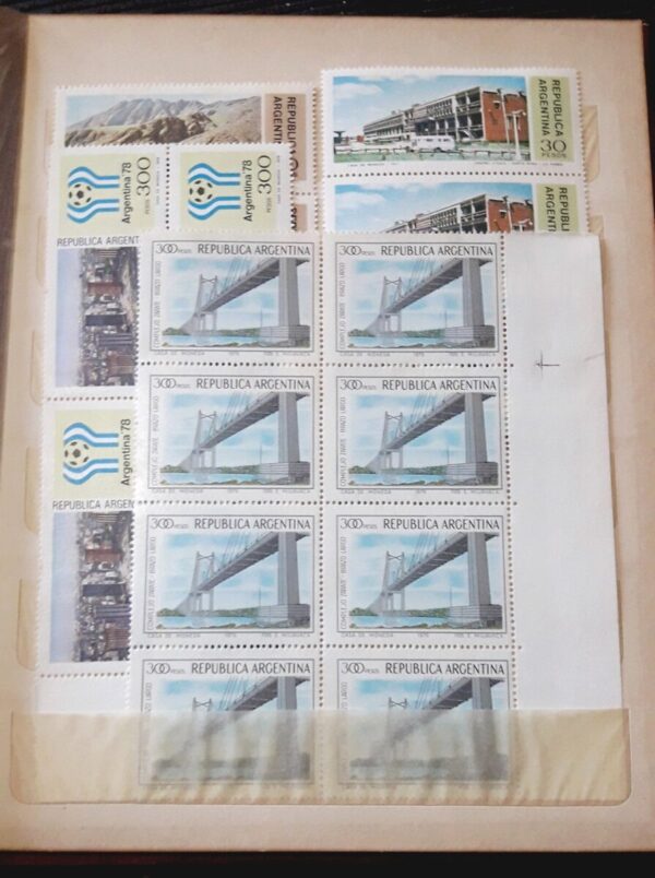 clasificador argentina estampillas oferta filatelia cuadros bloques planchas acumulacion coleccion libro lotes stamps philately