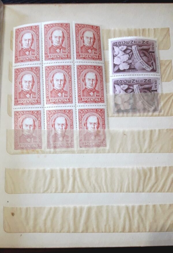clasificador argentina estampillas oferta filatelia cuadros bloques planchas acumulacion coleccion libro lotes stamps philately