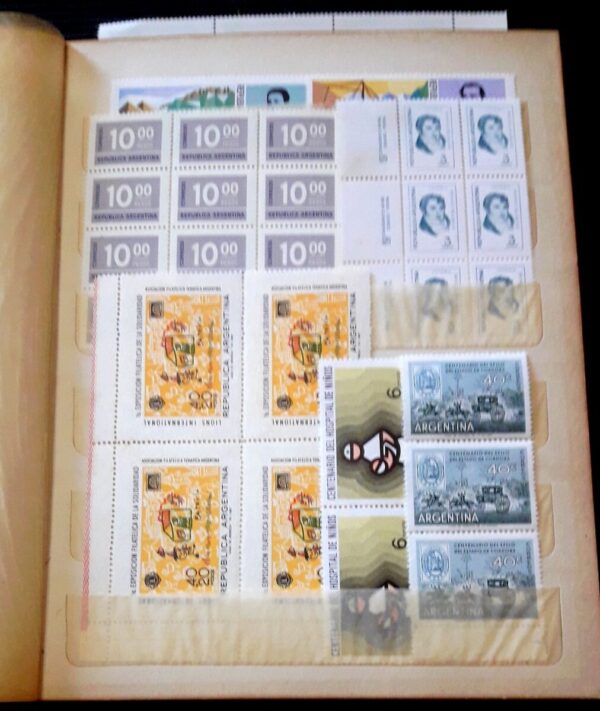 clasificador argentina estampillas oferta filatelia cuadros bloques planchas acumulacion coleccion libro lotes stamps philately