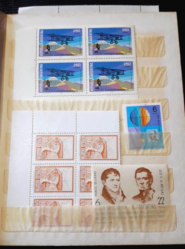 clasificador argentina estampillas oferta filatelia cuadros bloques planchas acumulacion coleccion libro lotes stamps philately