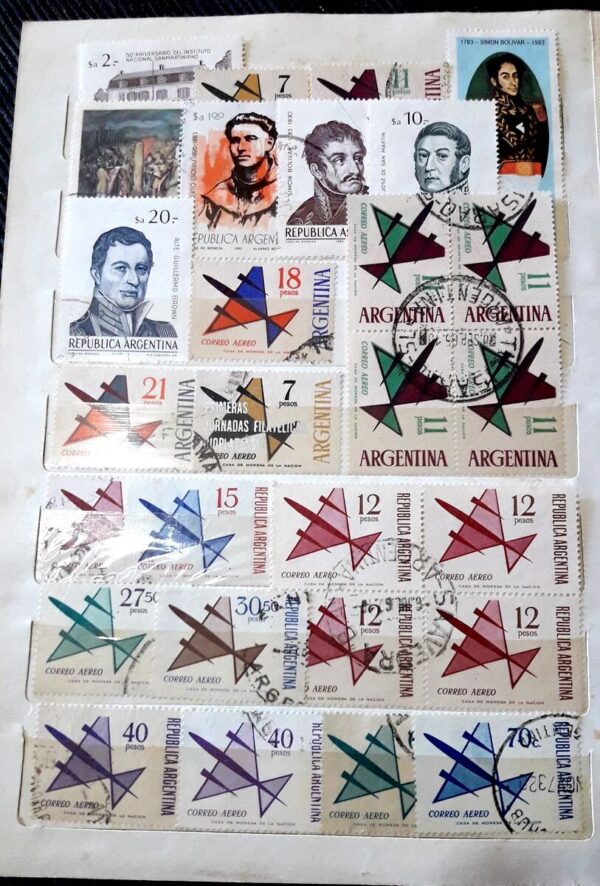 clasificador estampillas argentina sellos filatelia stamps philately coleccion lote album