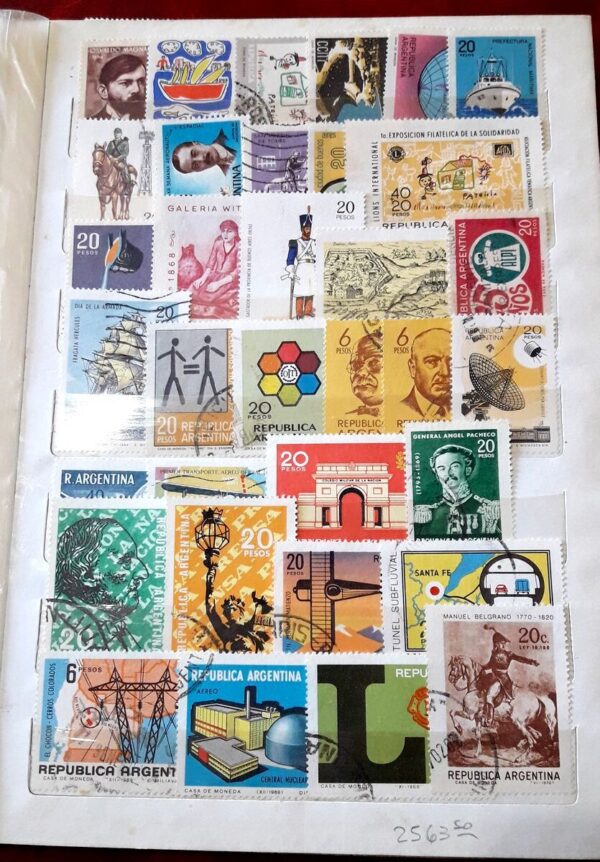 clasificador estampillas argentina sellos filatelia stamps philately coleccion lote album