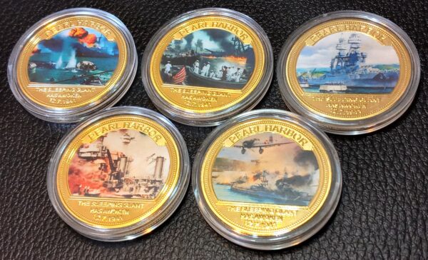 MEDALLAS PEARL HARBOR NUMISMATICA ARGENTINA