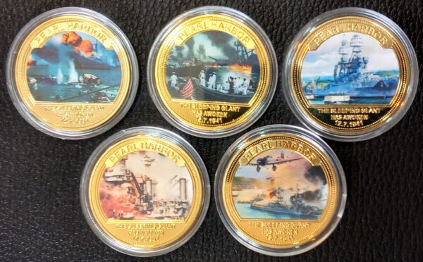 MEDALLAS PEARL HARBOR NUMISMATICA ARGENTINA