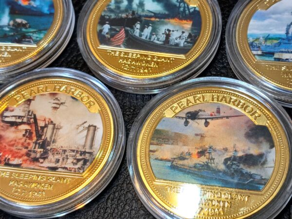 MEDALLAS PEARL HARBOR NUMISMATICA ARGENTINA