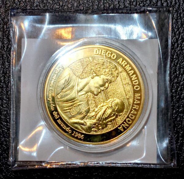 NUMISMATICA ARGENTINA MEDALLAS MARADONA
