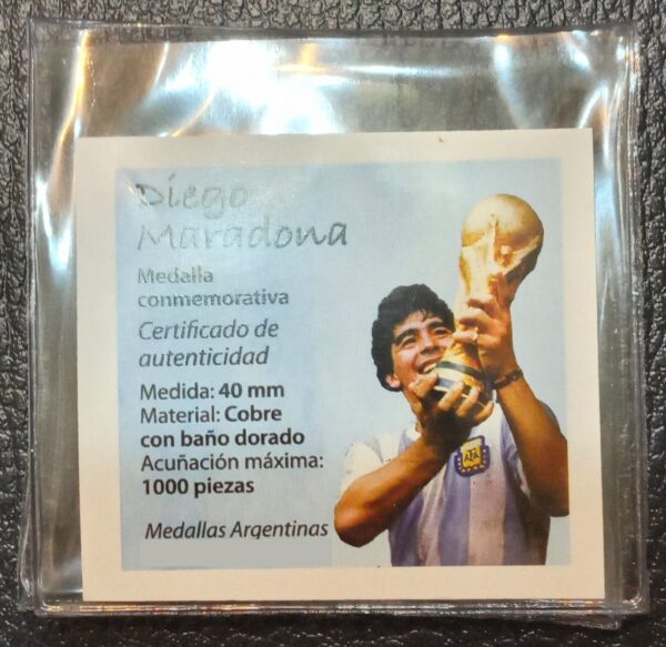 NUMISMATICA ARGENTINA MEDALLAS MARADONA