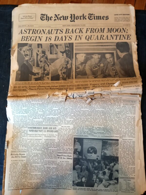 DIARIO ORIGINAL NEW YORK TIMES 1969