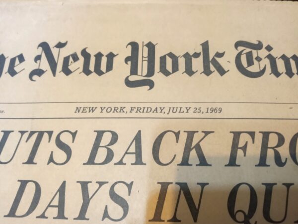 DIARIO ORIGINAL NEW YORK TIMES 1969