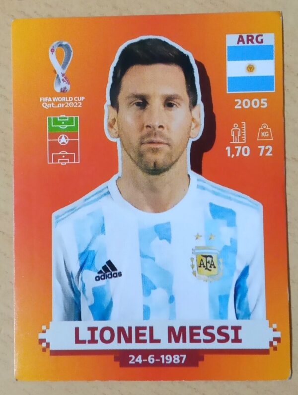 FIGURITAS MESSI PANINI MUNDIAL QATAR 2022