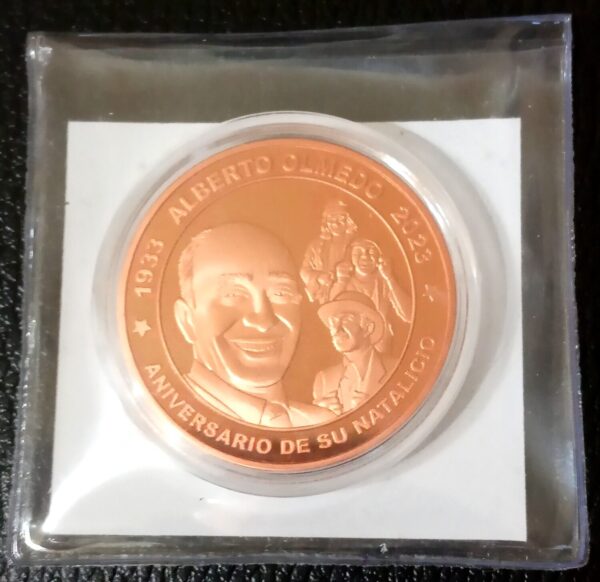 NUMISMATICA ARGENTINA MEDALLAS ALBERTO OLMEDO