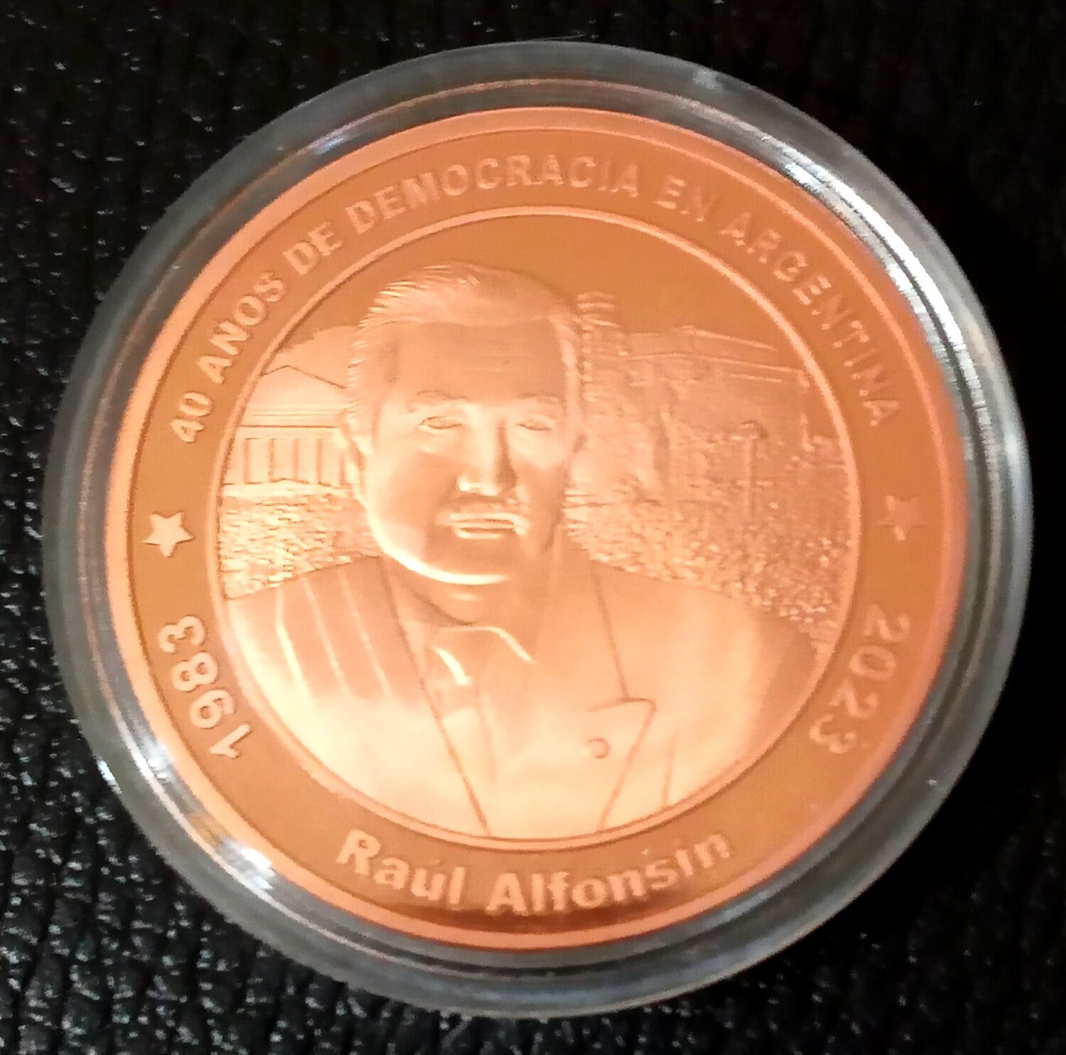 NUMISMATICA ARGENTINA MEDALLAS RAUL ALFONSIN DEMOCRACIA