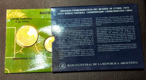 MONEDAS MUNDIAL 78 ARGENTINA NUMISMATICA
