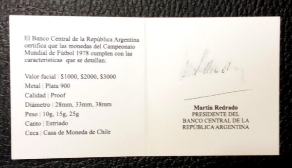 MONEDAS MUNDIAL 78 ARGENTINA NUMISMATICA