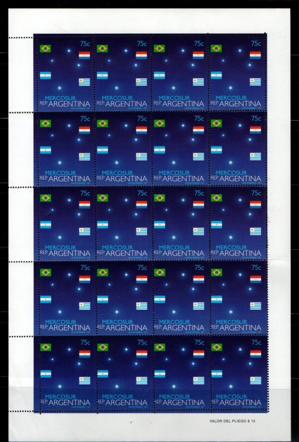 FILATELIA ARGENTINA MERCOSUR