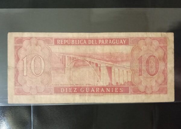 BILLETES PARAGUAYOS ANTIGUOS GUARANIES NUMISMATICA PARAGUAY