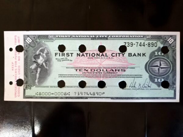 NUMISMATICA USA TRAVELERS CHEQUES ANTIGUOS DE COLECCION