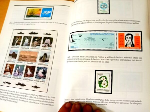 FILATELIA ARGENTINA LIBROS LITERATURA MALVINAS CORREO ARGENTINO